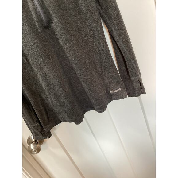 Patagonia Women's Outdoor Hiking Seabrook 1/4 Zip Top Heather gray Size Small - Picture 4 of 10